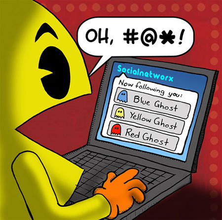 Si PACMAN utilizara twitter